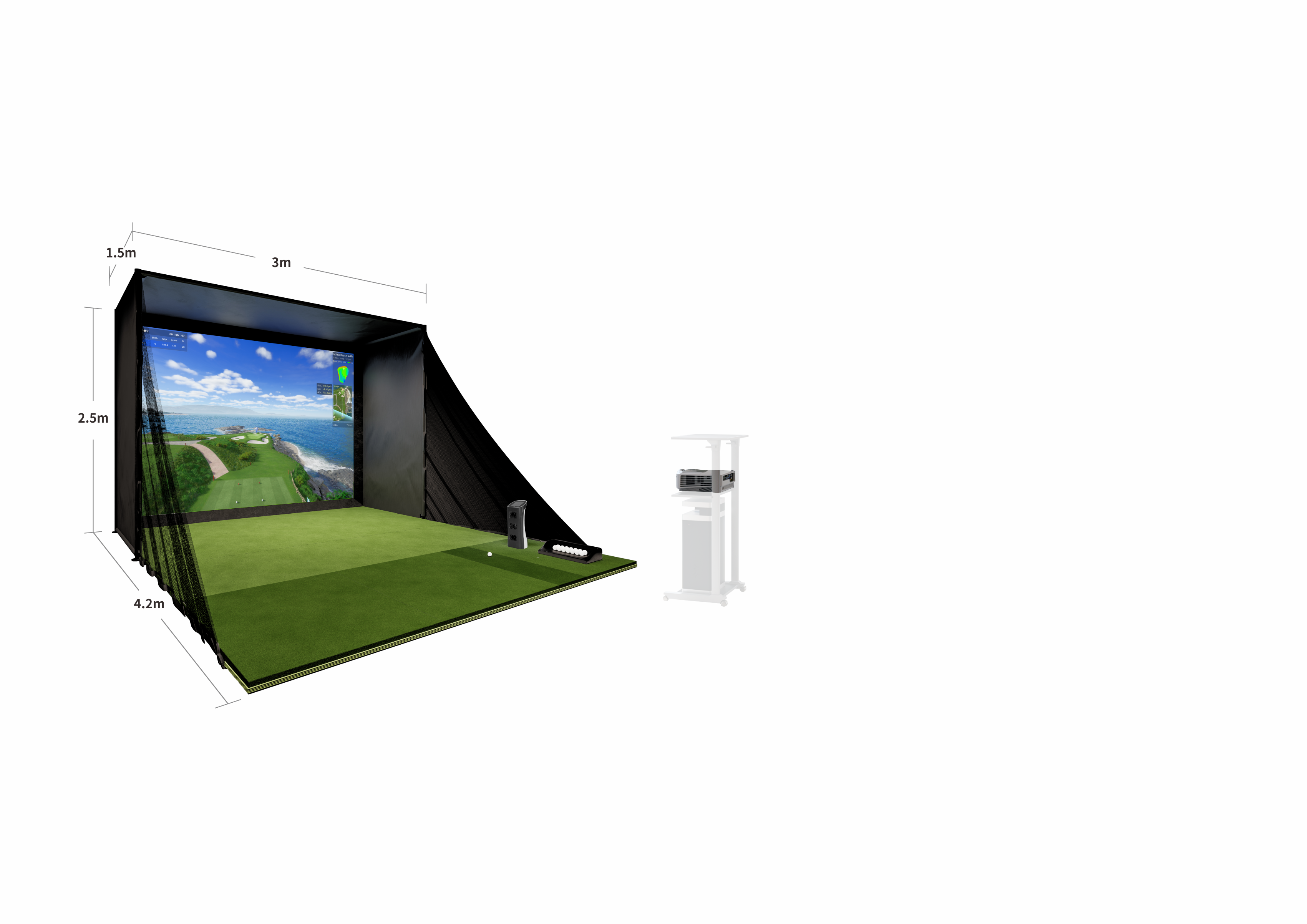 Personal Golf Simulator Kit - P8